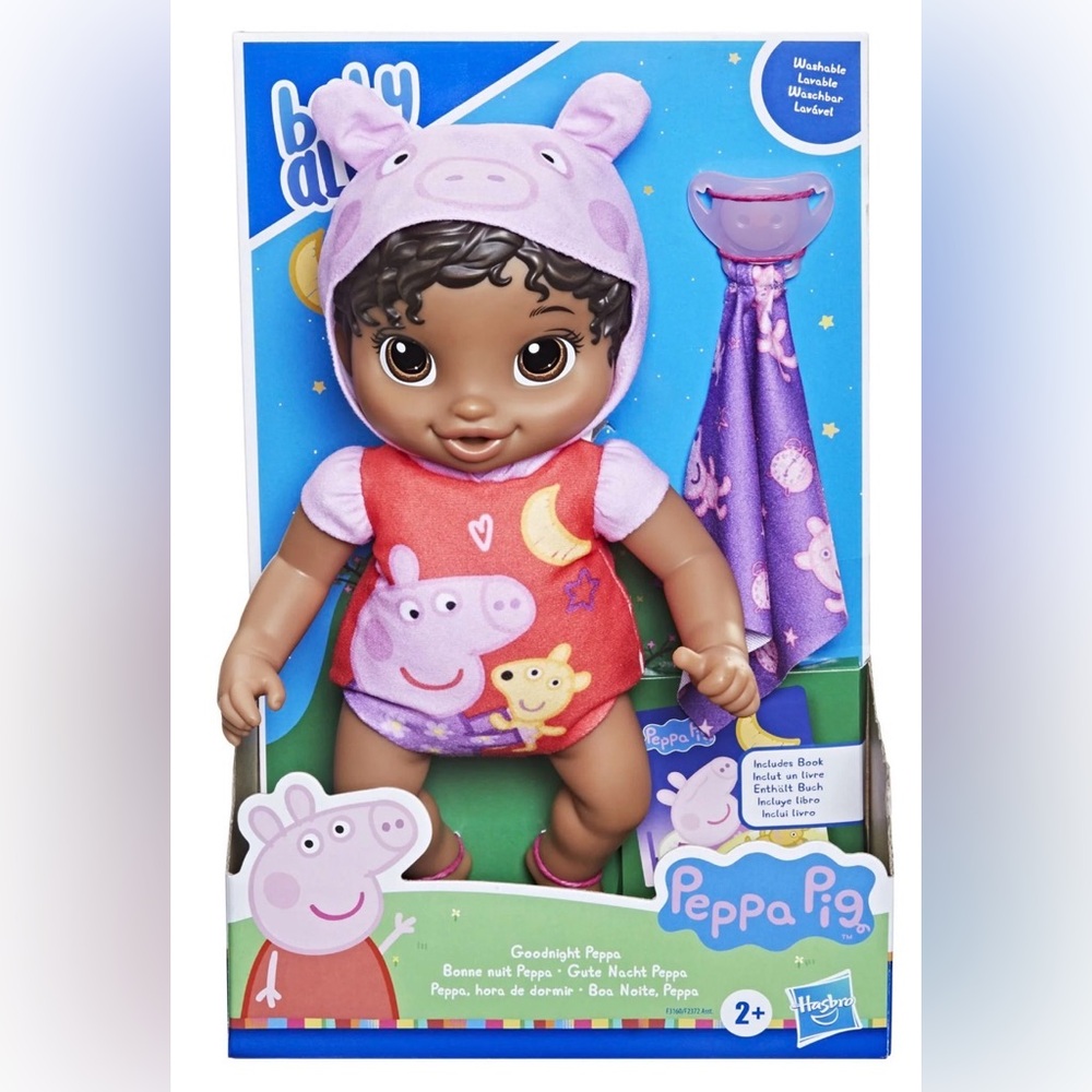 Baby Alive Goodnight Peppa Pig Doll African American Brand New - Picture 2 of 9